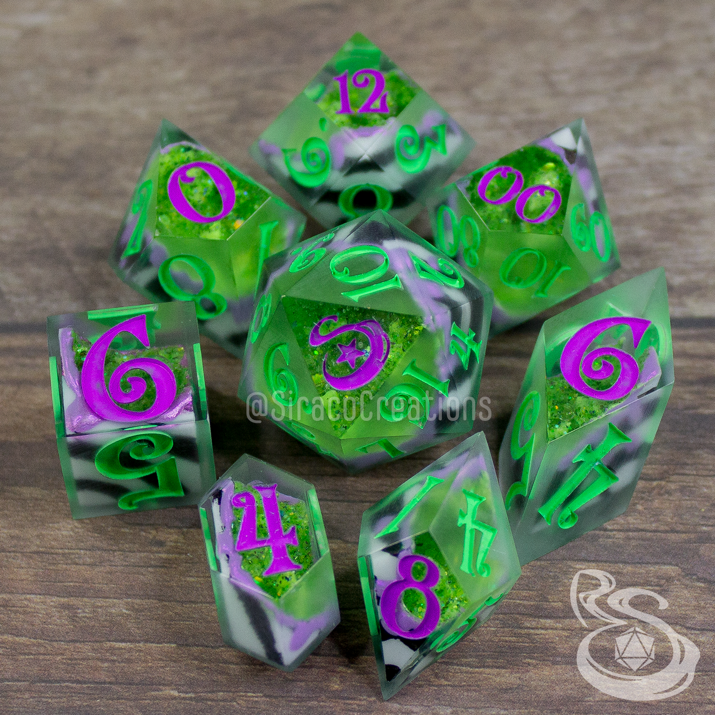 Green Beetlegems - Shiny Math Rocks Set