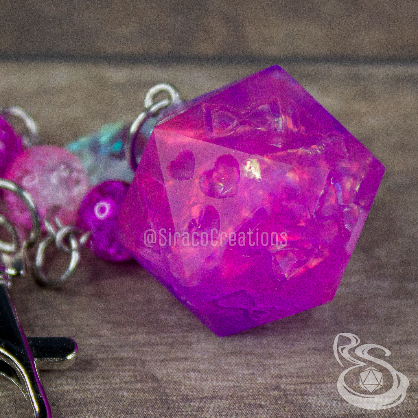 Violet Storm - Death Save Keychain