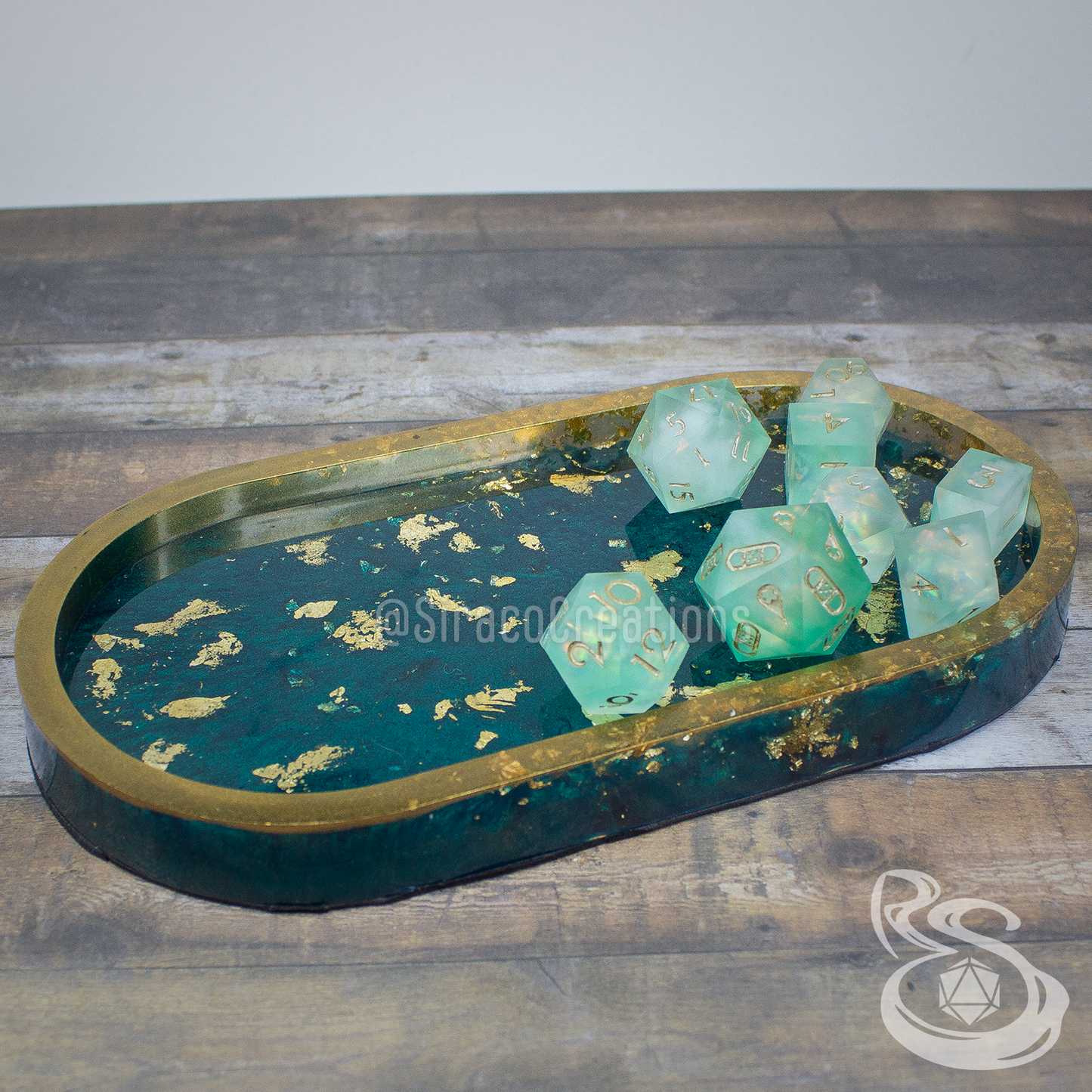 Veridian Goldspell - Dice Tray