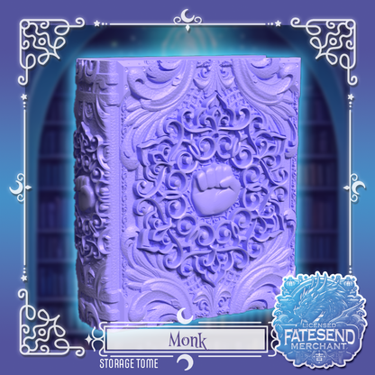 [MTO] Monk Fantasy Tome - Dice & Card Storage Box
