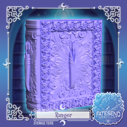 [MTO] Ranger Fantasy Tome - Dice & Card Storage Box
