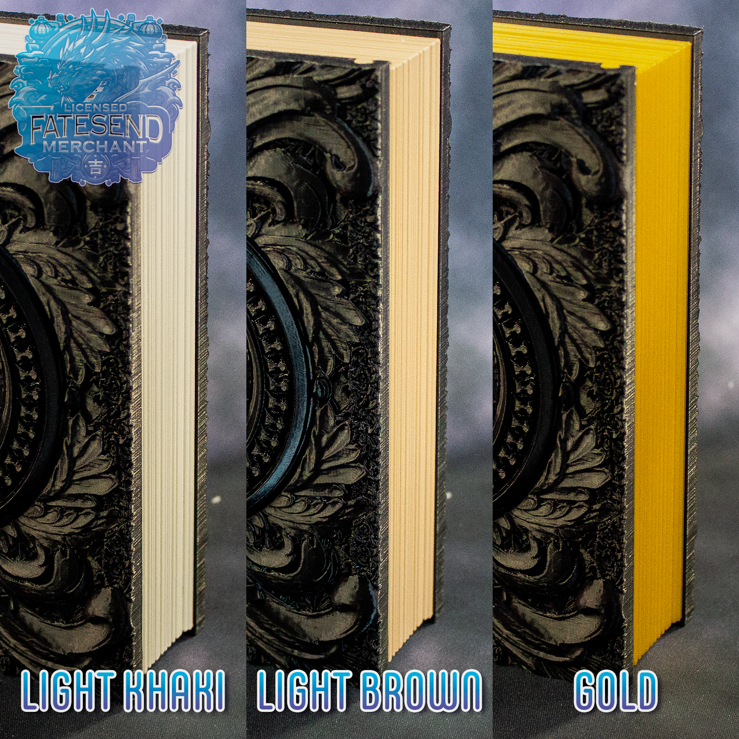 [MTO] Water Magic Fantasy Tome - Dice & Card Storage Box